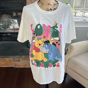 Disney T-shirt love joy Pooh eeyore XL XLarge kindness